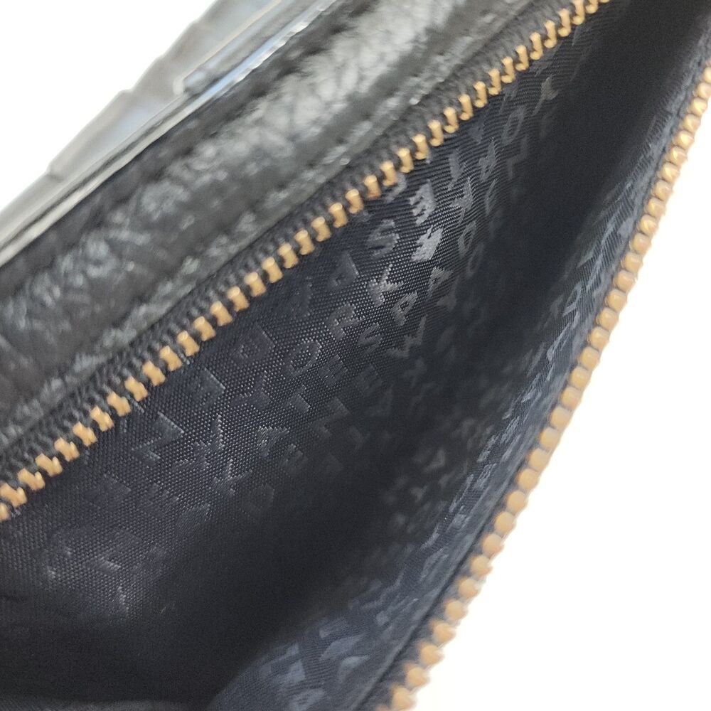 Kate Spade Staci Pebbled Leather Continental Wallet Snap Black Gold - Picture 6 of 6